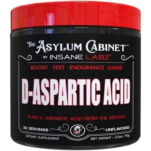 Insane Labz Asylum Cabinet D-Acido Aspartico 95 Gr 30 Serv