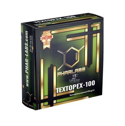 Textopex 100 Premium  Testosterone  Propionato 10 amp de 1ml con 100 mg/ml. Phar Labs