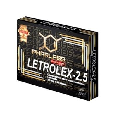 Letrolex  2.5 Premium, Letrozol 60 Tabletas  de 2.5mg.  Phar Labs