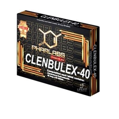 Clenbulex 40 Premium,  Clenbuterol 60 Tabletas de 0,40 mg. Phar Labs