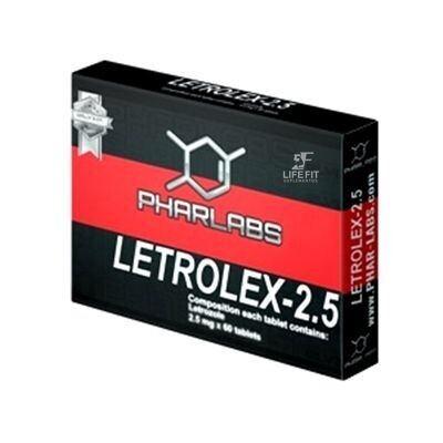 Letrolex-2.50 Letrozol50 Tabletas de 2.50mg. Phar Labs