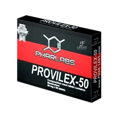 Provilex 50 Proviron 60 Tabletas de 25mg. Phar Labs