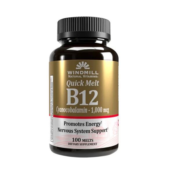 Windmill Vitamina B12 1,000mcg –Sublingual 100 Melts