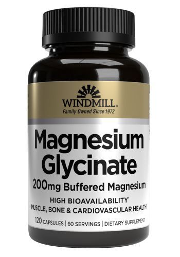 Windmill Glicinato De Magnesio 200 Mg 120 Cap 60 Serv