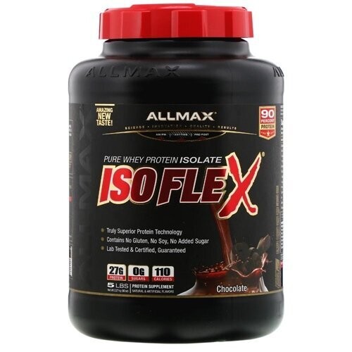Allmax Isoflex Proteína de Suero de Leche Aislada Ultra Pura al 100 % 5 Lb Allmax Isoflex Proteína de Suero de Leche Aislada Ultra Pura al 100 % 5 Lb