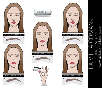 La Villa Coman ®  Augenbrauen Schablonen