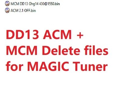 Detroit Diesel DD13 MCM ACM DELETES .bin files FOR MAGIC TUNER