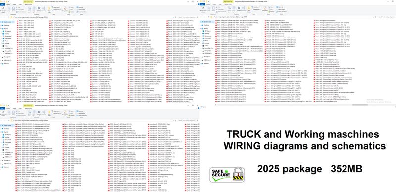 Truck wiring diagrams and schematics 2025 package 352MB