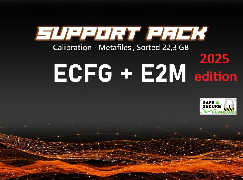 ECFG + E2M Meta files calibration's collection 22,3GB edition 2025