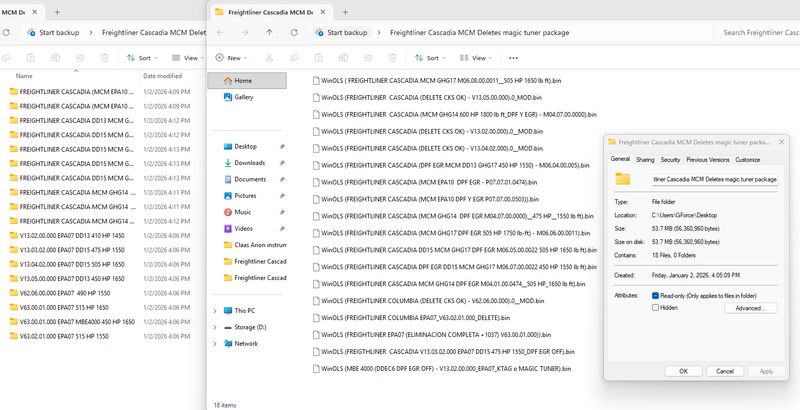 Freightliner Cascadia MCM Deletes magic tuner EPA07 EPA10 GHG14 GHG17 all version