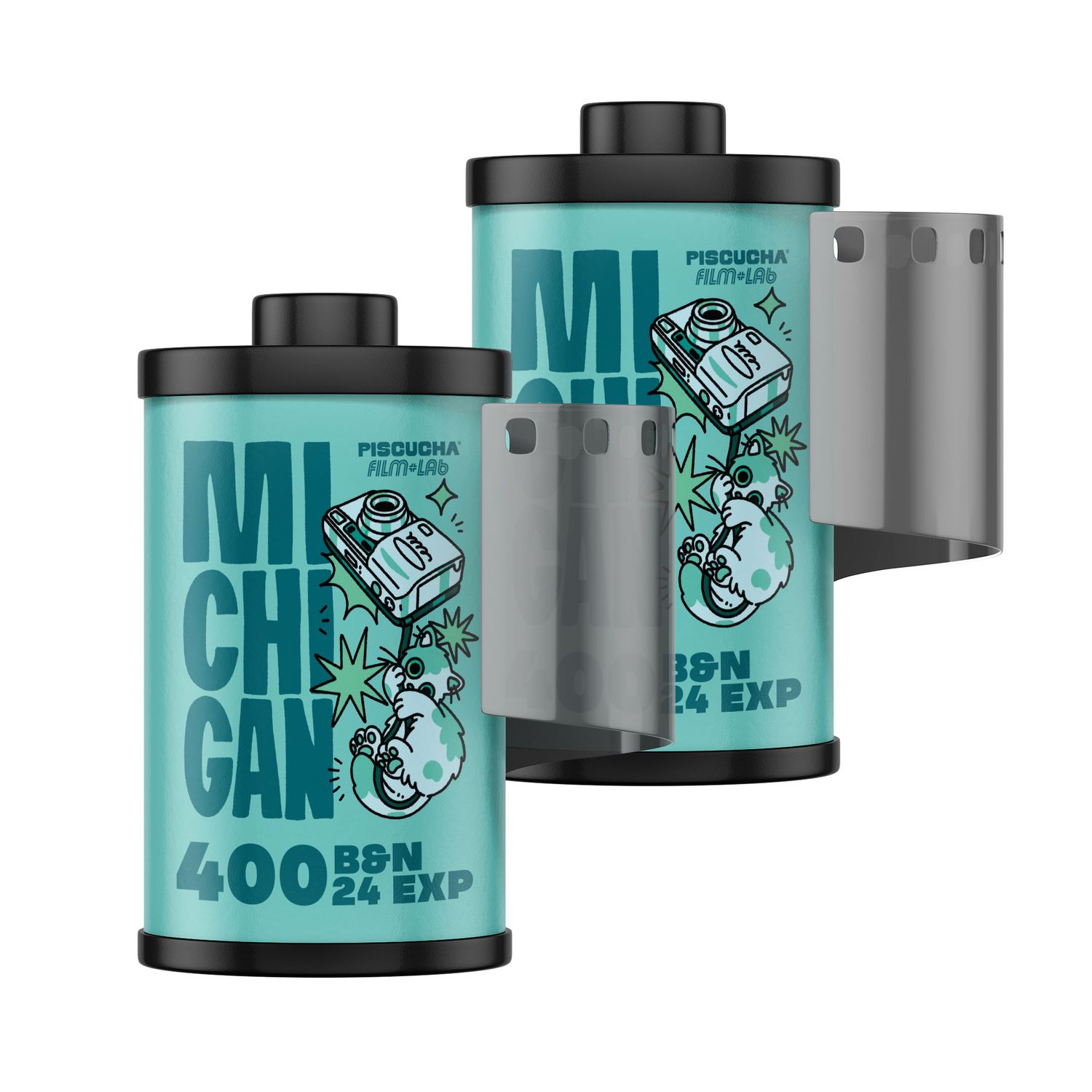 DUO(2) MICHIGAN KENTEMERE 400/24EXP - Blanco y negro 35mm