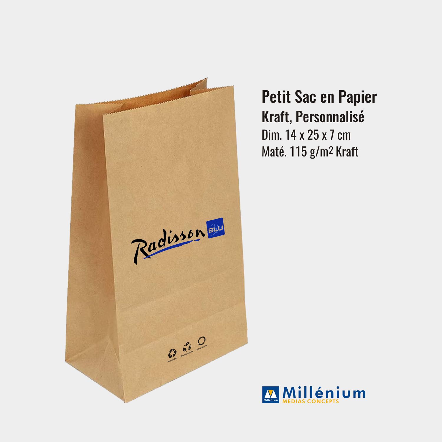 Sacs en Papier Kraft Personnalisés