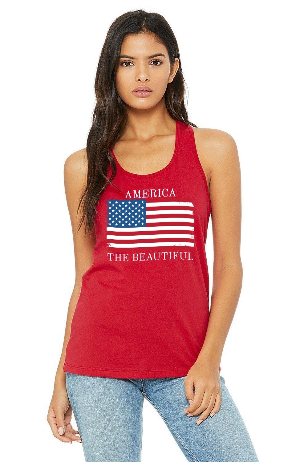 America the Beautiful Flag Tee