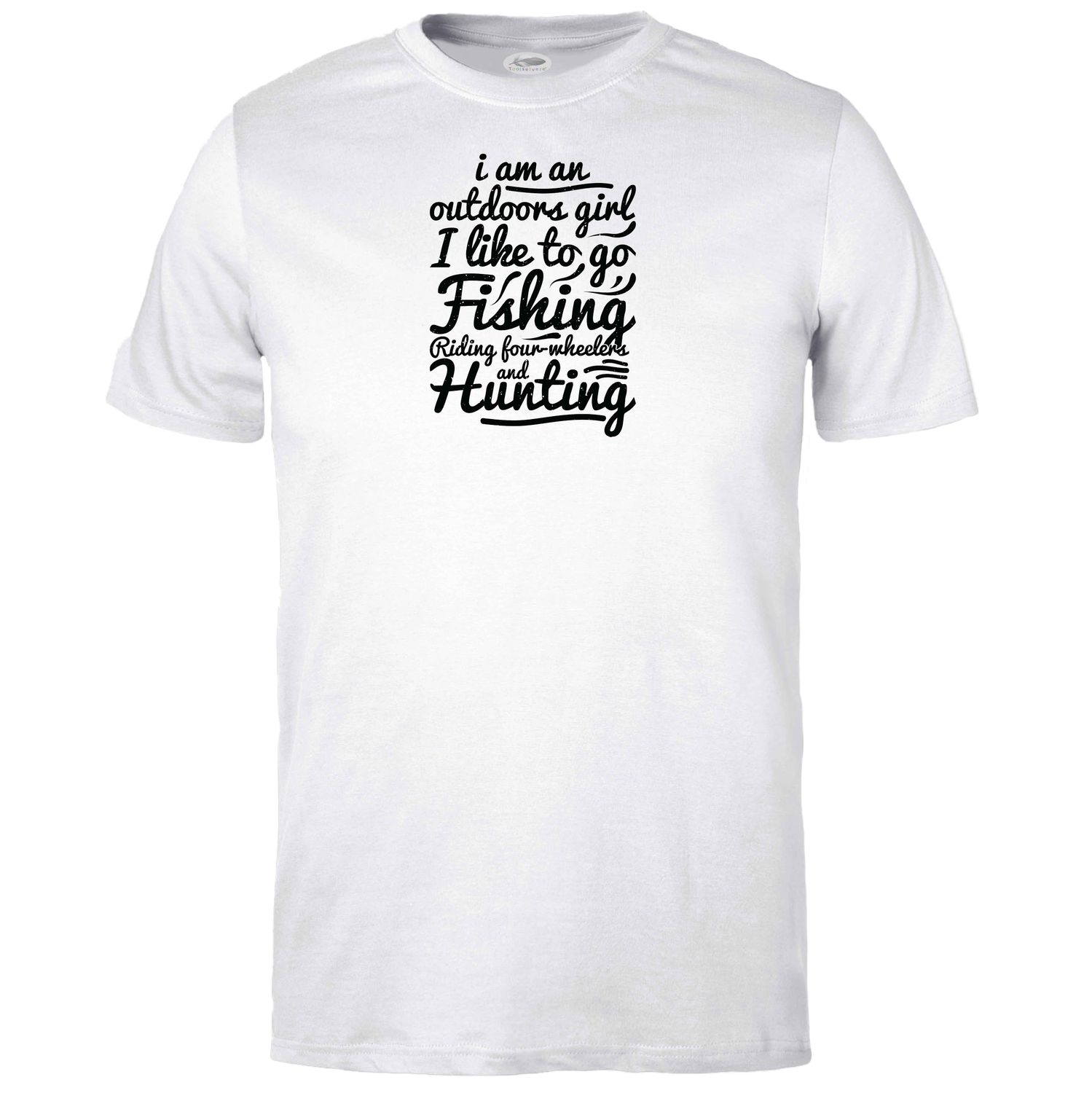 Outdoors Girl likes Hunting T-shirt