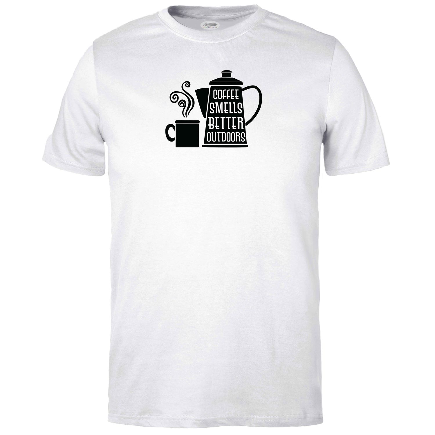 Coffee Smells Better Outdoors T-shirt