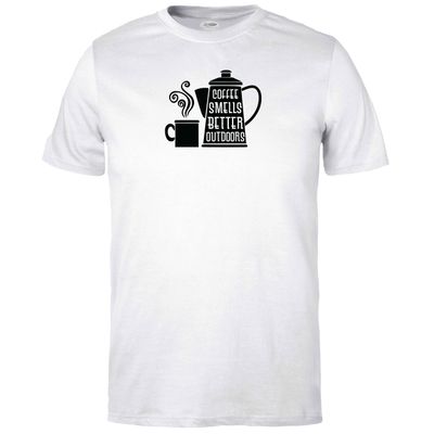 Coffee Smells Better Outdoors T-shirt