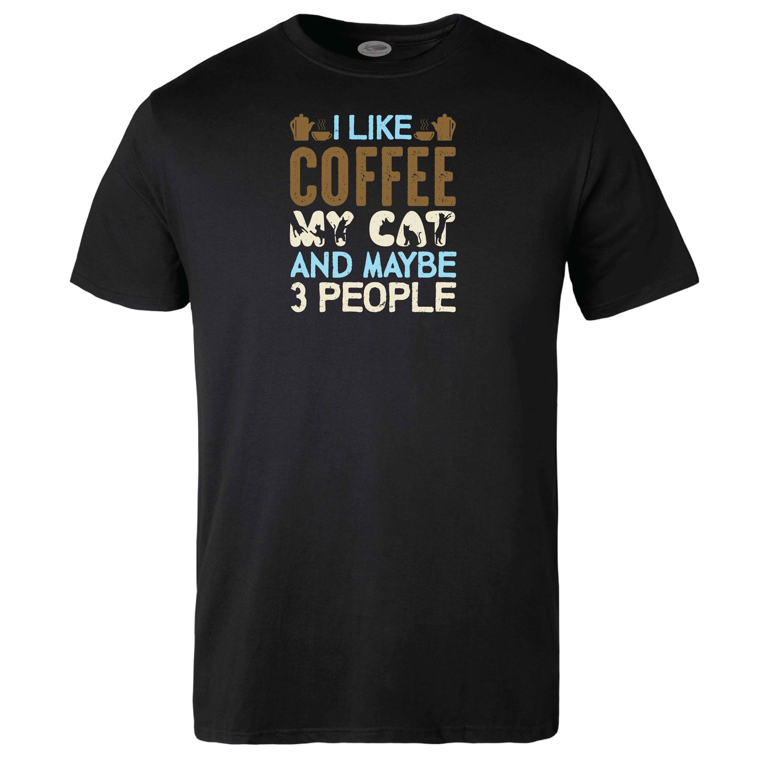 I like Coffee my Cat and maybe 3 People T-shirt