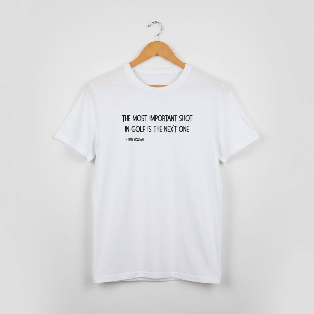 The Most Important Shot in Golf is the Next One T-shirt