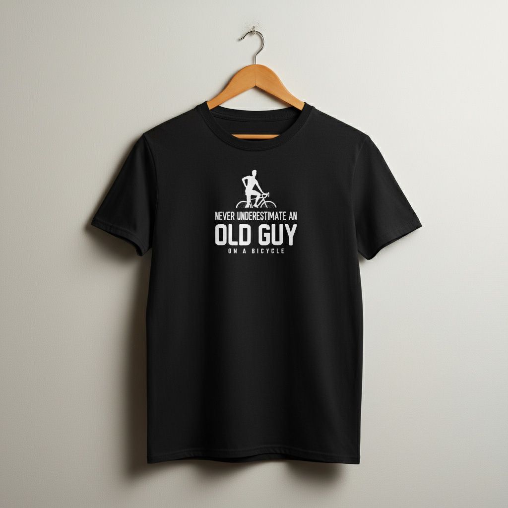 Old Guy on a Bicycle T-shirt