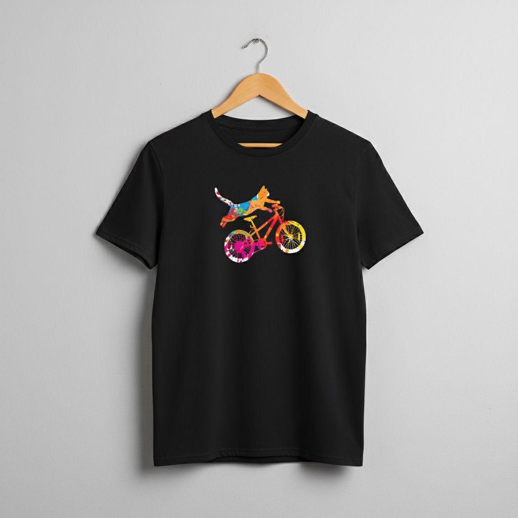Cat on a Bike T-shirt