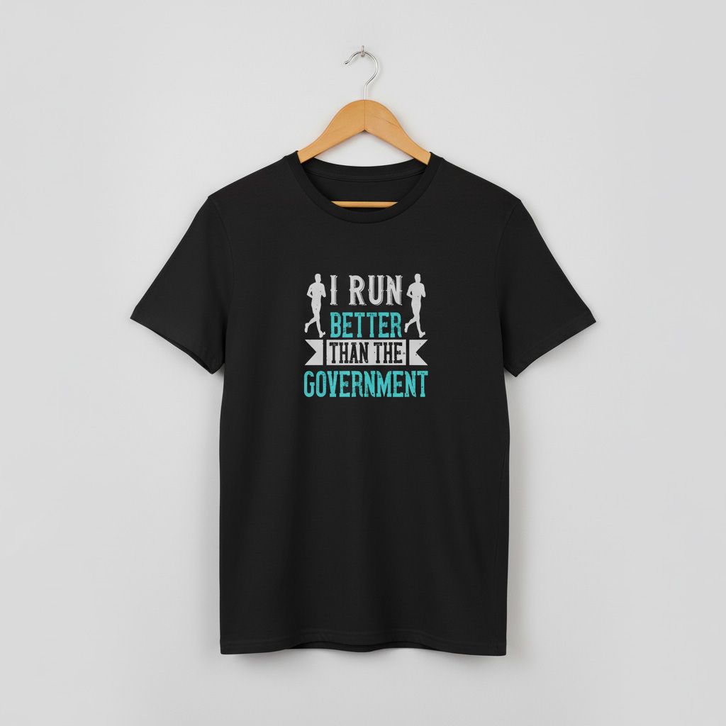 I run Better than the Government T-shirt