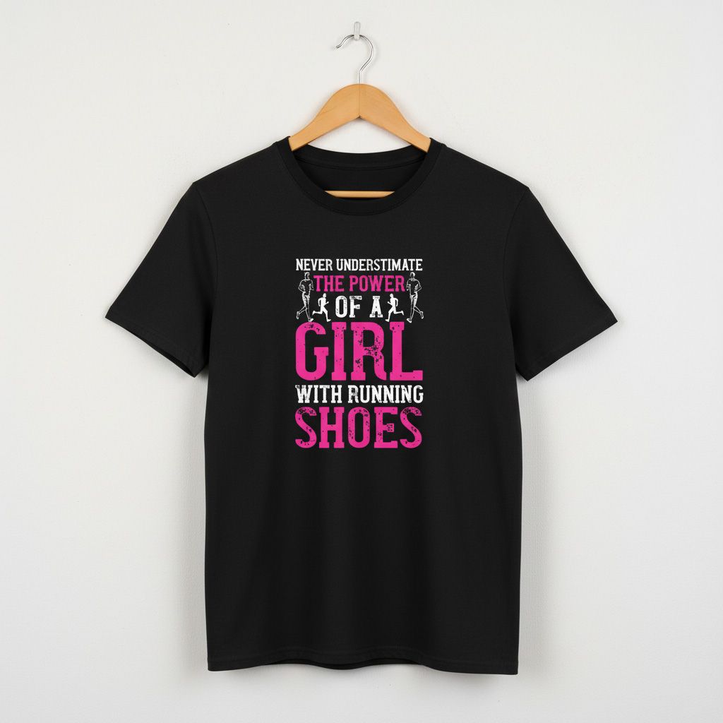 Girl with Running Shoes T-shirt