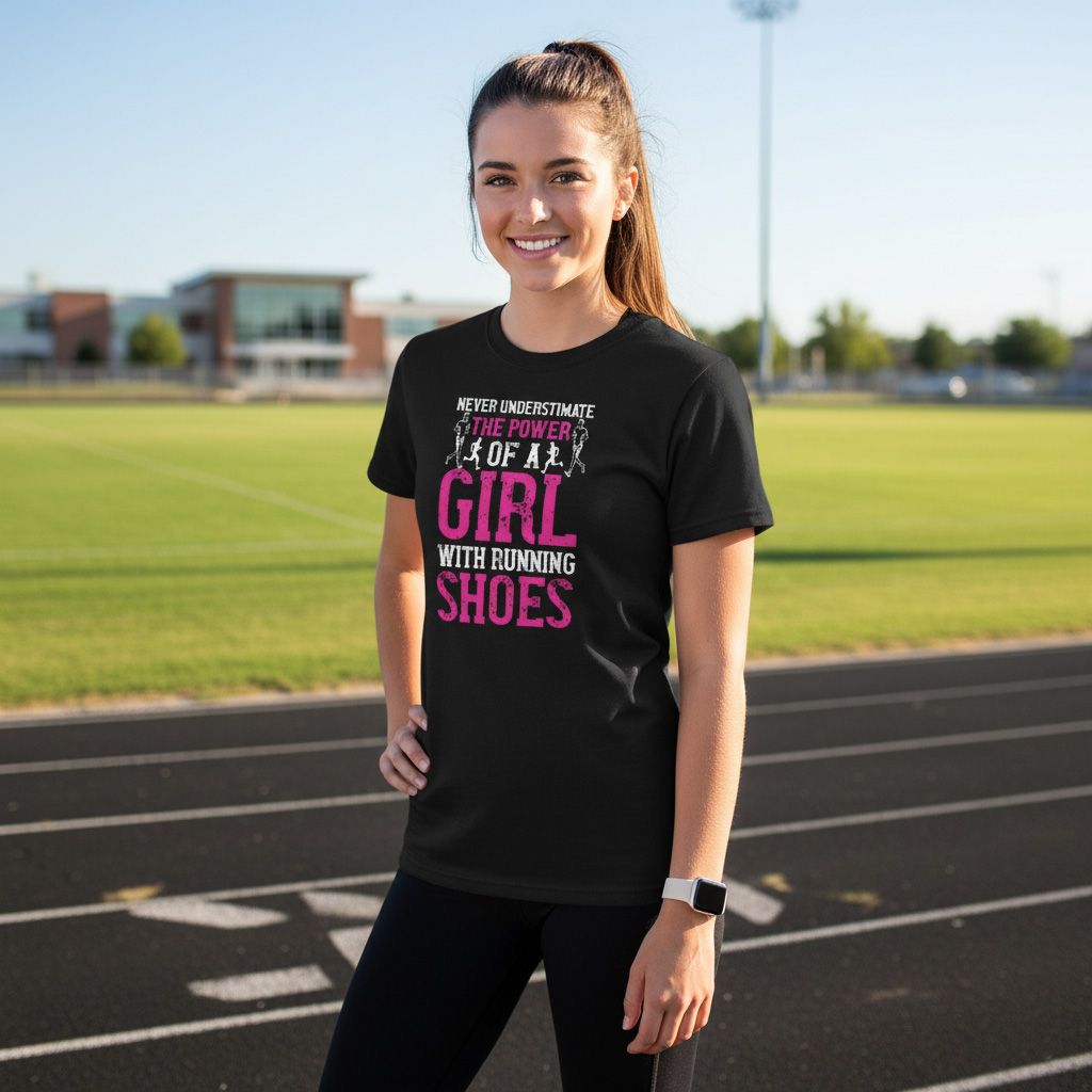 Girl with Running Shoes T-shirt