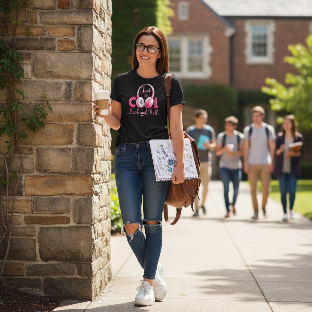 Just be Cool and Rock and Roll T-shirt Just be Cool and Rock and Roll T-shirt