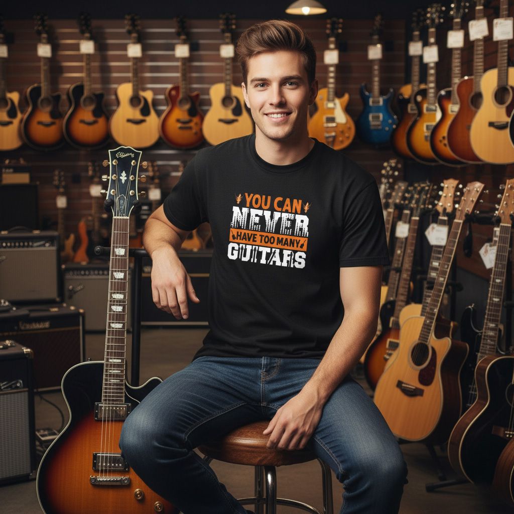 You can never have Too many Guitars T-shirt