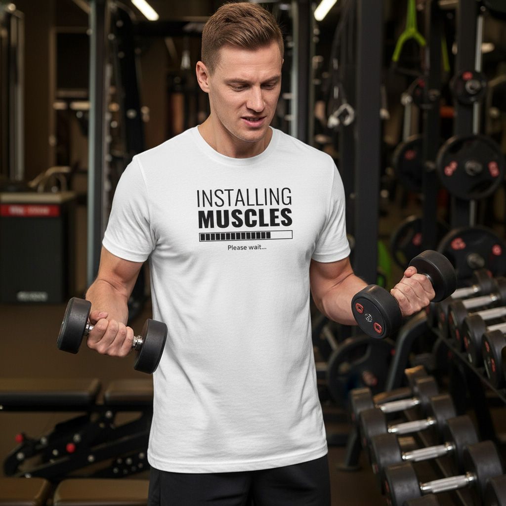 Installing Muscles T-shirt