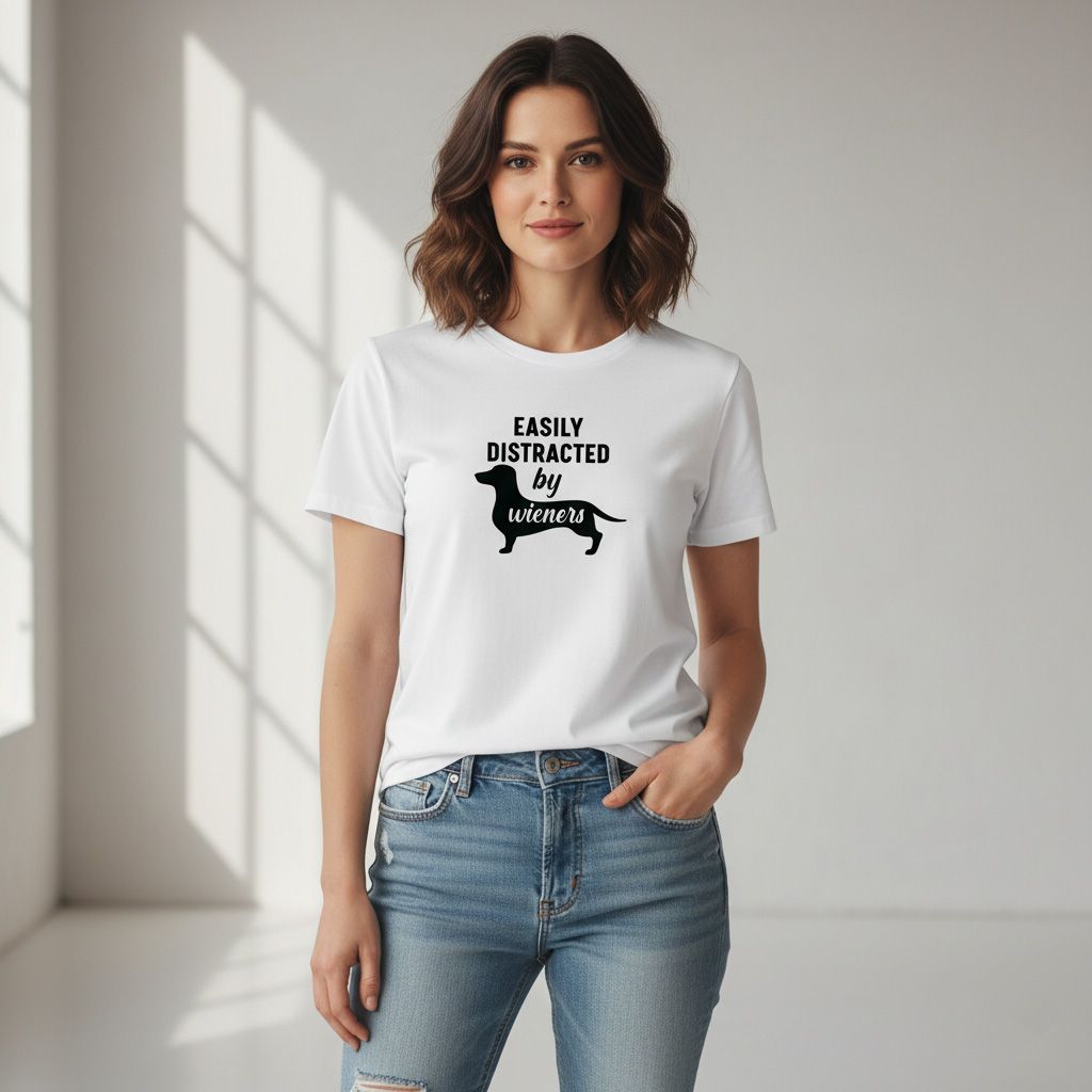 Distracted by Weiners T-shirt