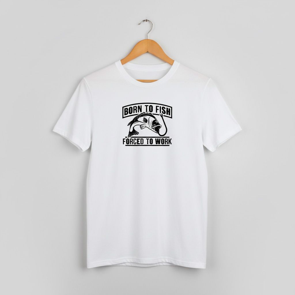 Born to Fish Forced to Work T-shirt