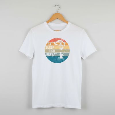 Eat Sleep Fish Repeat T-shirt