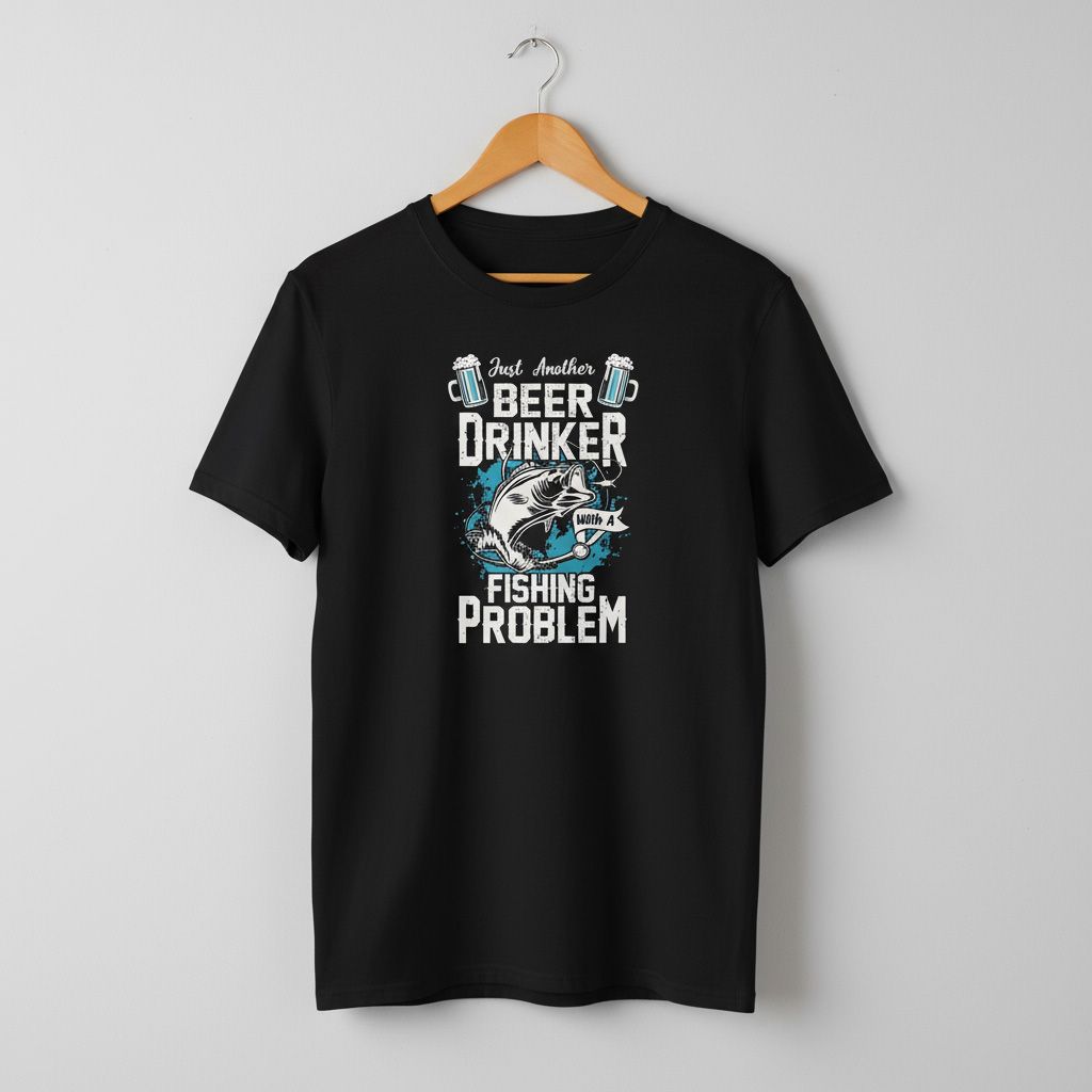 Beer Drinker with a Fishing Problem T-shirt
