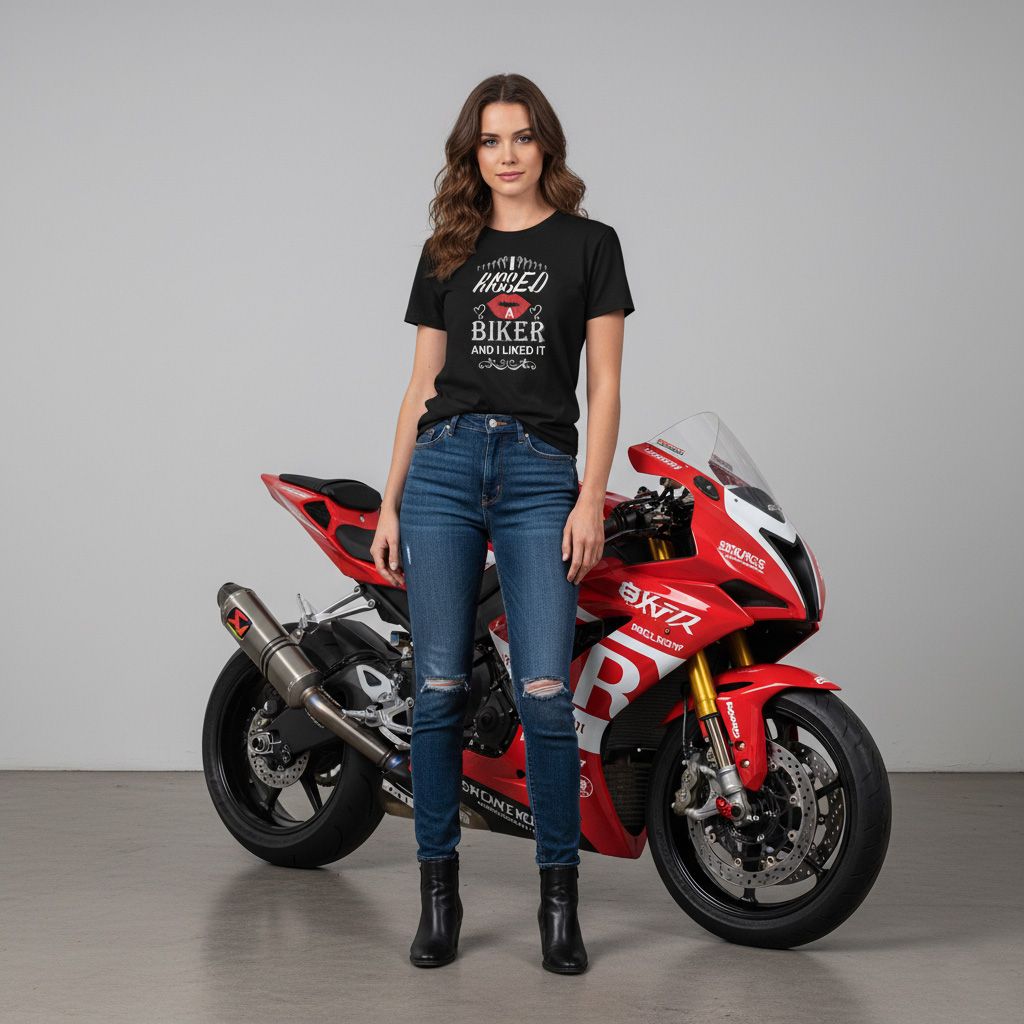 I Kissed a Biker and I Liked it T-shirt