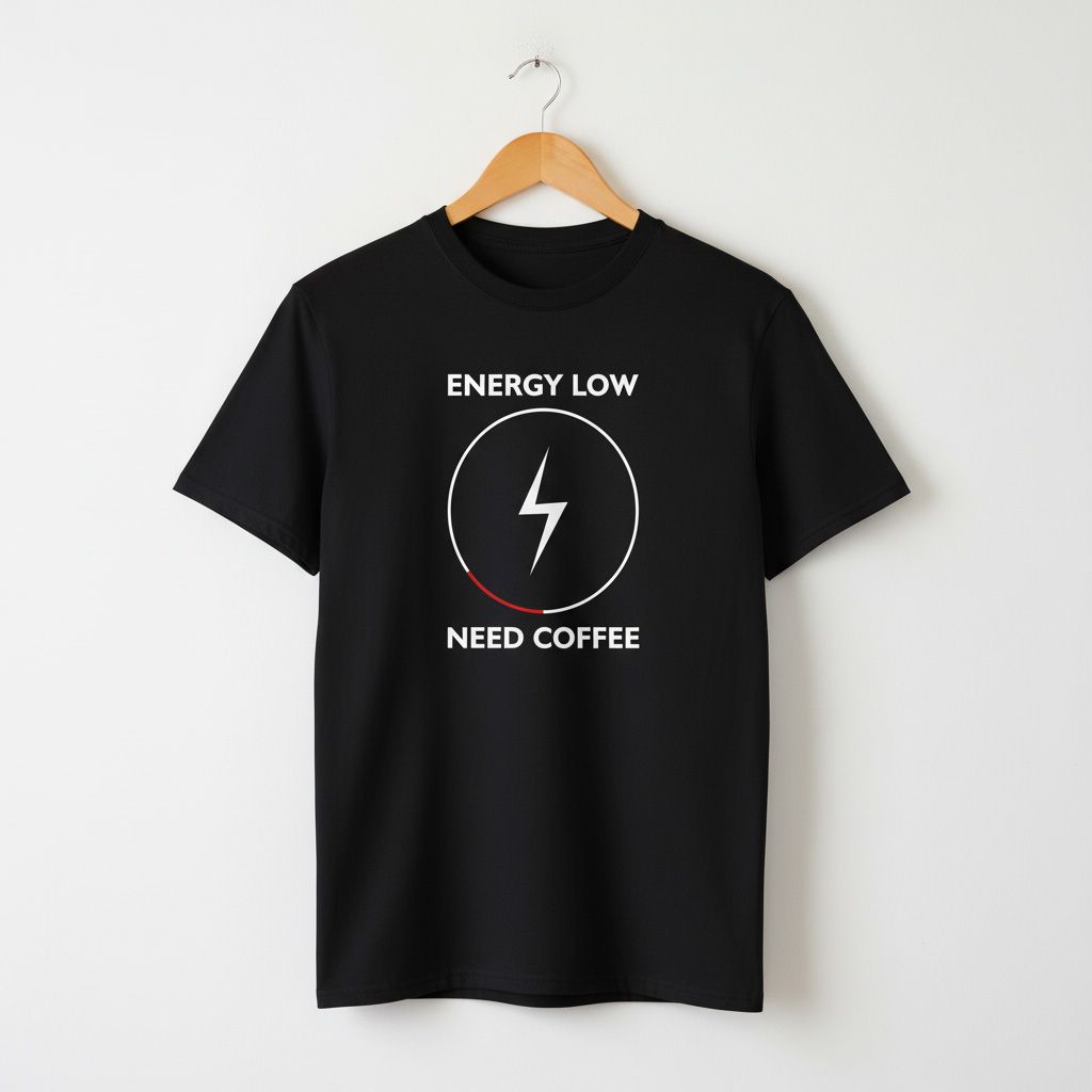 Energy Low Need Coffee T-shirt