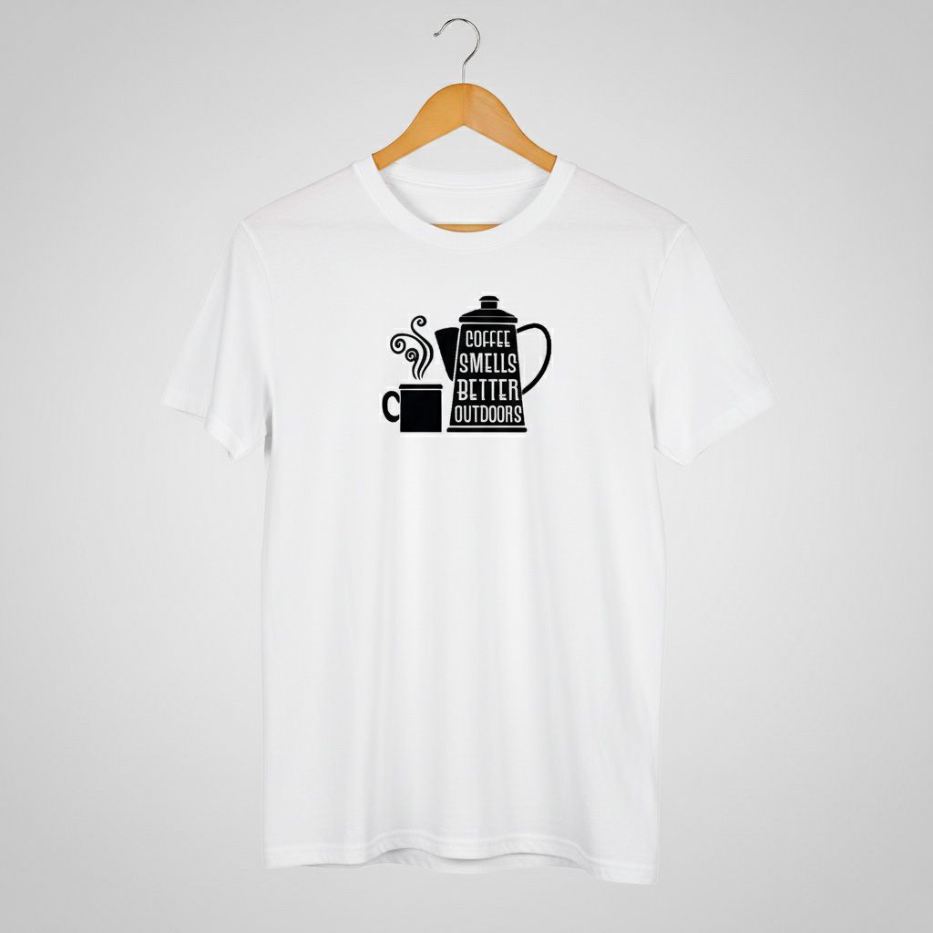 Coffee Smells Better Outdoors T-shirt