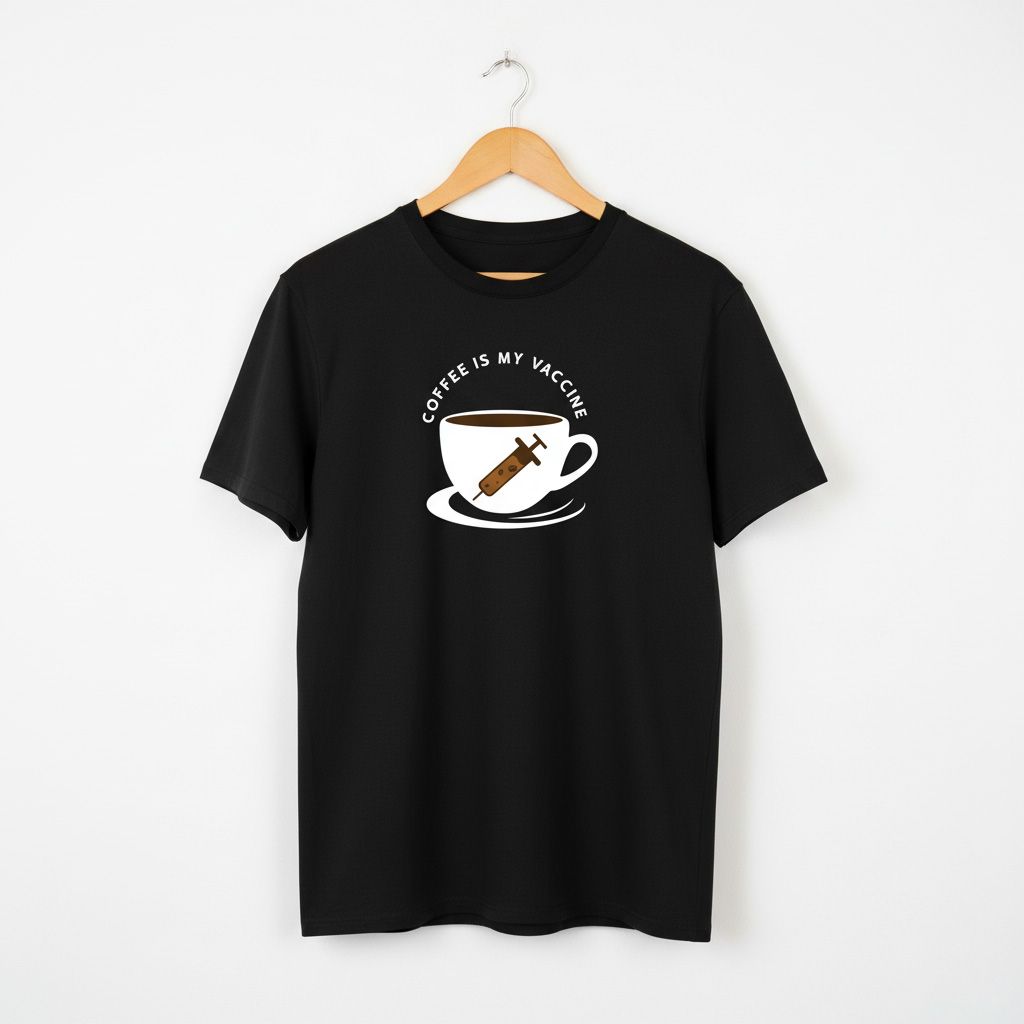 Coffee is my Vaccine (Cup) T-shirt