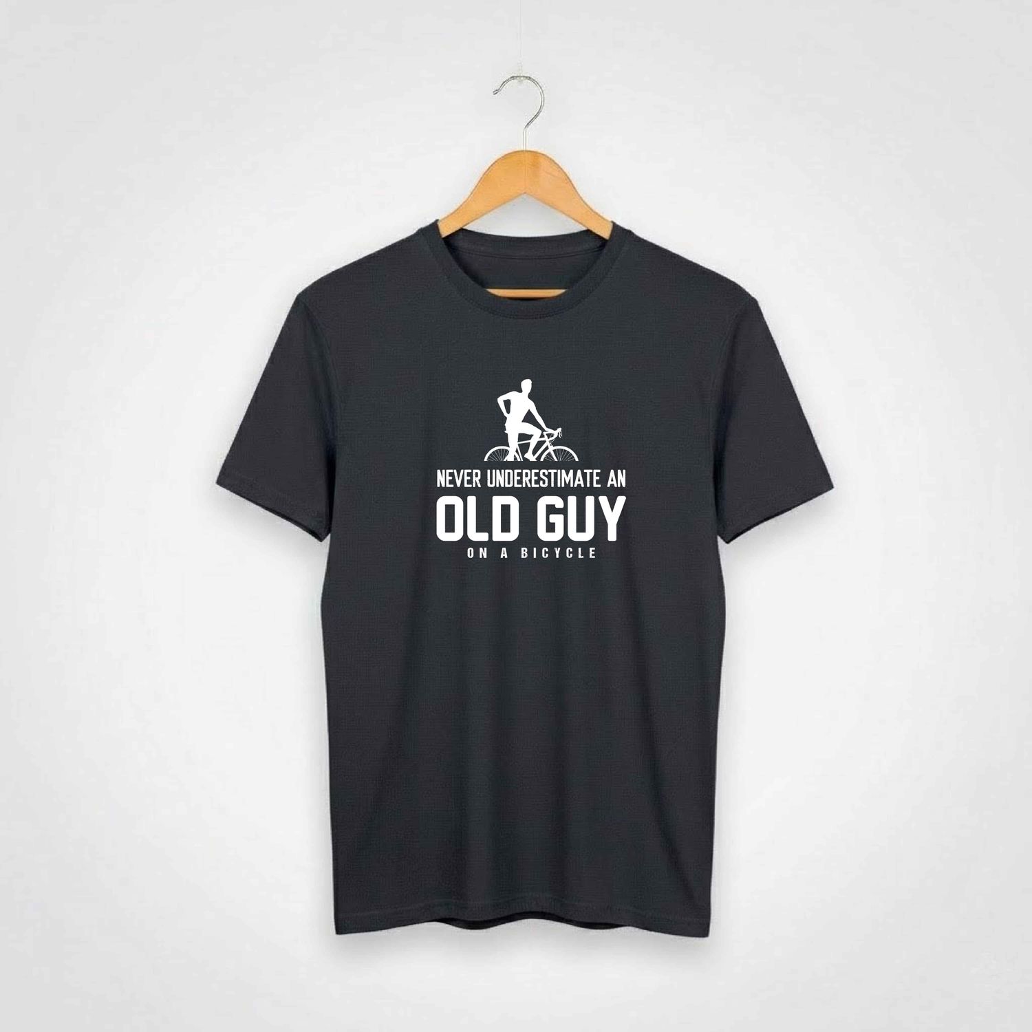 Old Guy On A Bicycle T-shirt