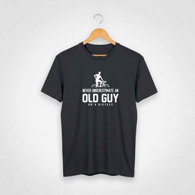 Old Guy On A Bicycle T-shirt