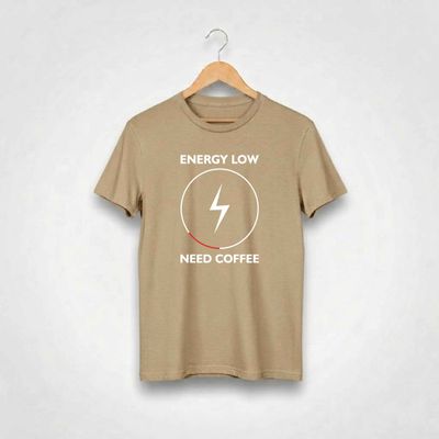 Energy Low Need Coffee T-shirt