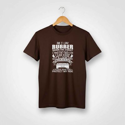 As I Lay Rubber Down The Street T-shirt