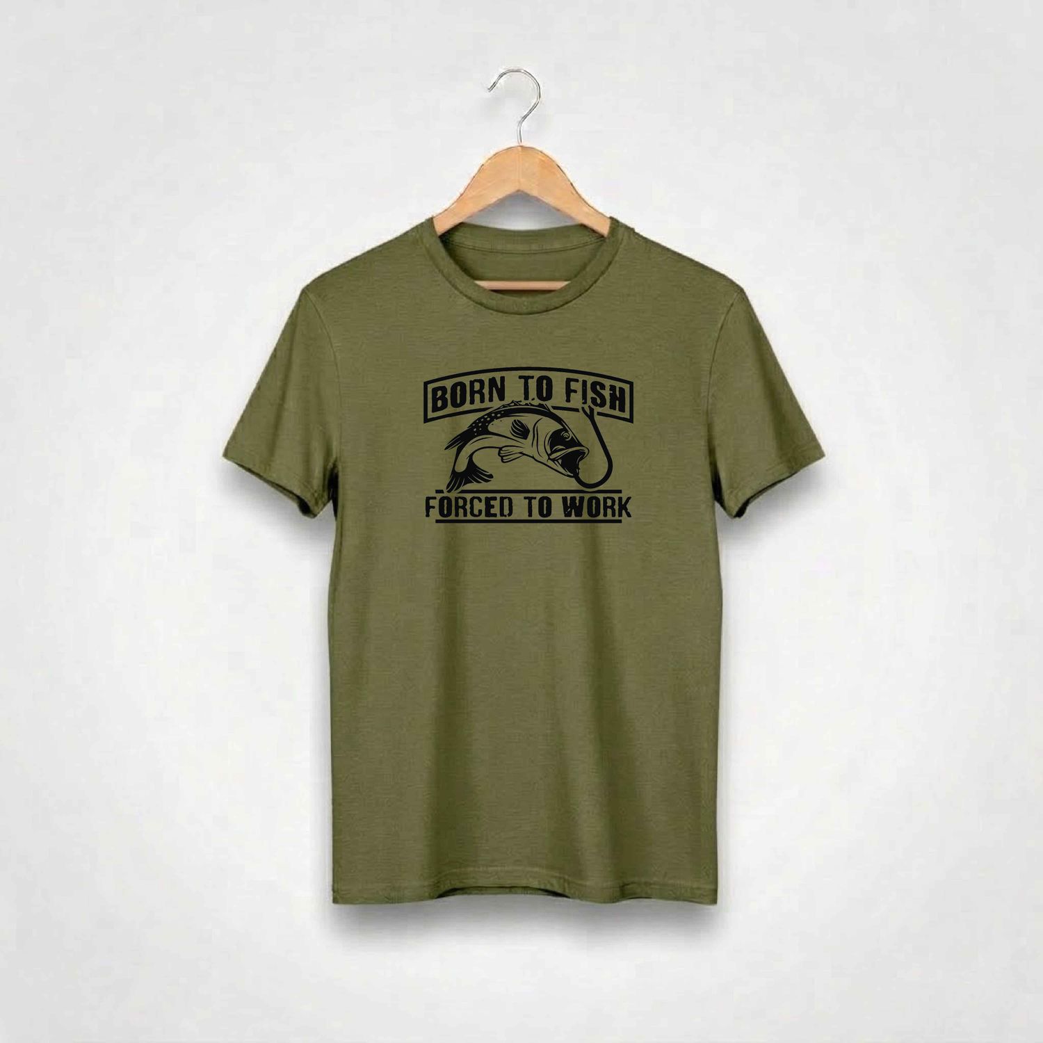 Born To Fish Forced To Work T-shirt