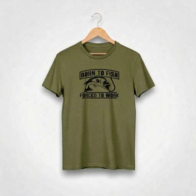 Born To Fish Forced To Work T-shirt