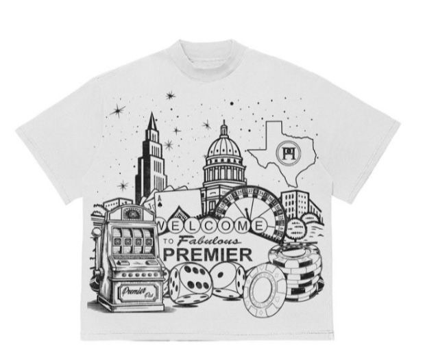 Casino Nights Tee - White