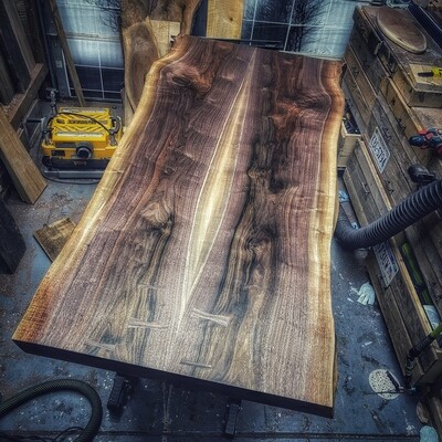 Bookmatched Walnut Dining Table