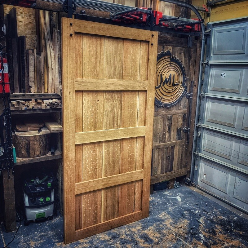 White Oak Barn Door