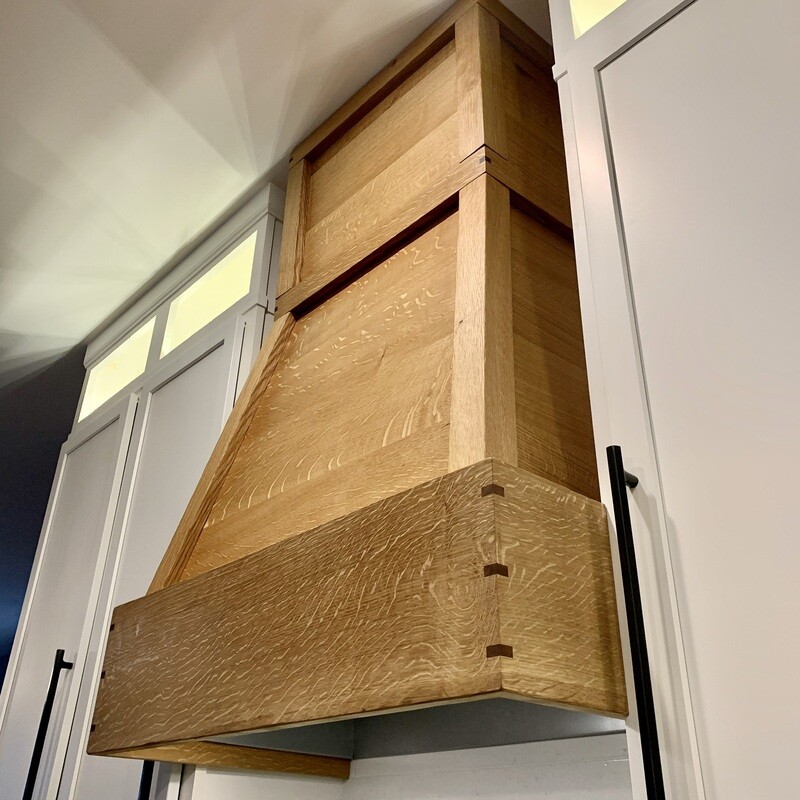 White Oak Range Hood