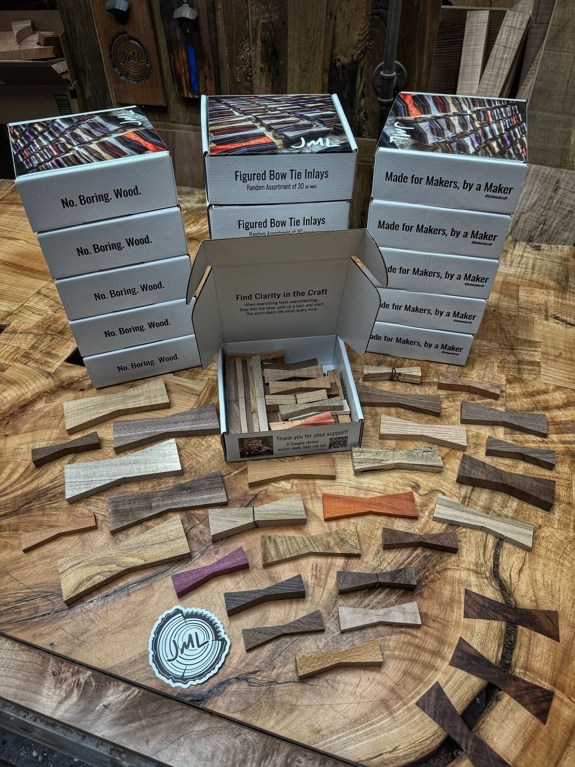 Bow Tie Inlays - Box of 30 Mixed