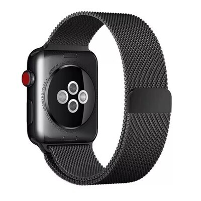 (42mm-44mm-45mm-49mm) Steel Magnatic Full Black - ستيل مغناطيس اسود كامل
